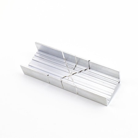 Excel Blades Metal Mitre Box, 5.27" Mini Aluminum Hand Powered Mitre Box, 12pk 55665